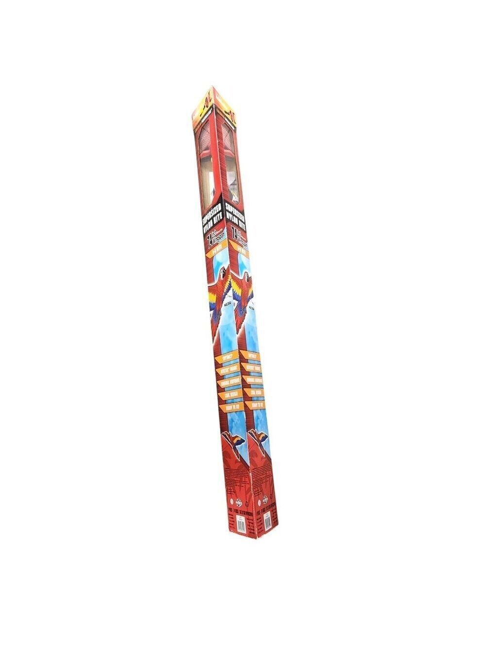 3-D Macaw Nylon Kite 6ft. Wingspan Durable Airframe HiTex Fabric Includes Line &